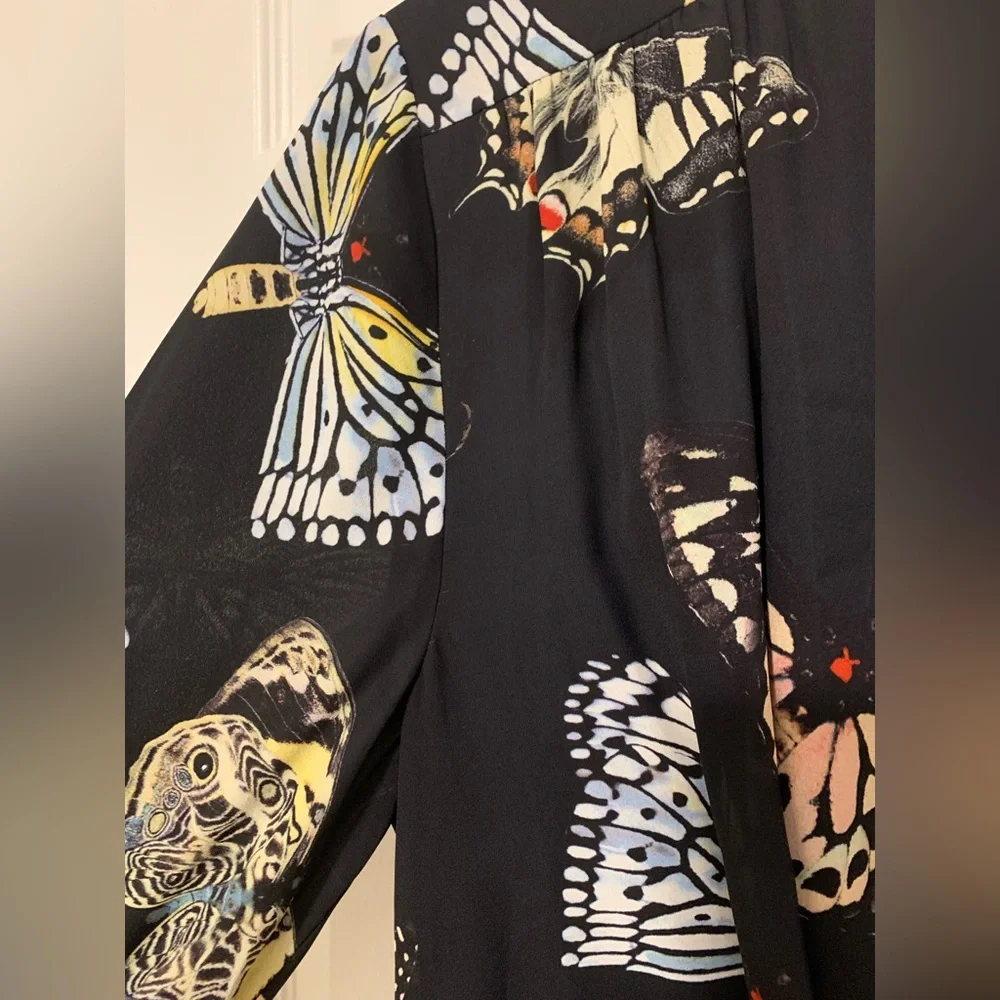 Reiss Lita Twist Front Butterfly Dress - Picture 9 of 11
